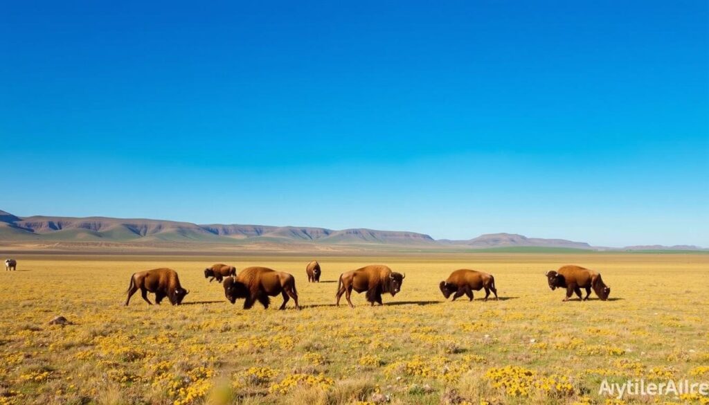 Bison herd